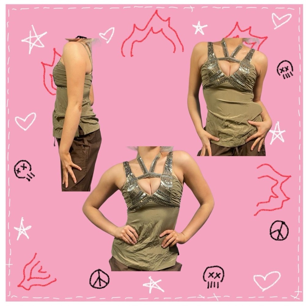 vintage bebe halter top
